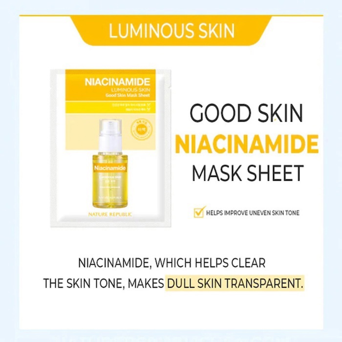 Nature Republic Niacinamide Luminous Skin Good Skin Mask 5 Sheets 5 pcsProduct Thumbnail