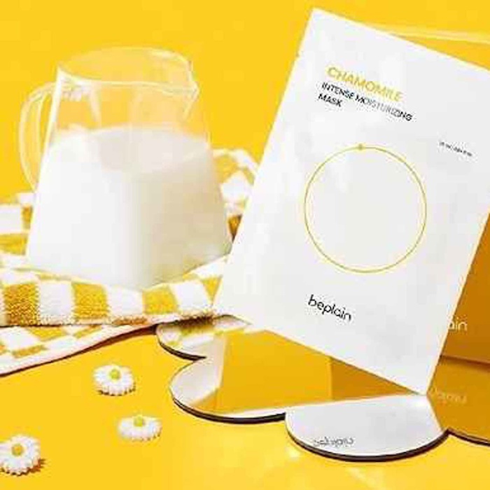 Beplain Chamomile Intense Moisturizing Mask 5 Sheets 5pcsProduct Thumbnail