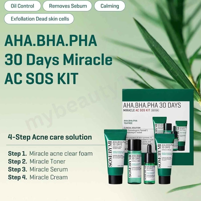 SOME BY MI AHA, BHA, PHA 30 Days Miracle AC SOS ACNE Kit 1 SetProduct Thumbnail