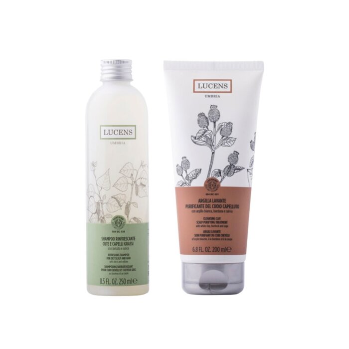Lucens Rinfrescante (Refreshing) Shampoo (250ml) + Argilla Lavante (Washing Clay) (200ml)  Product Thumbnail