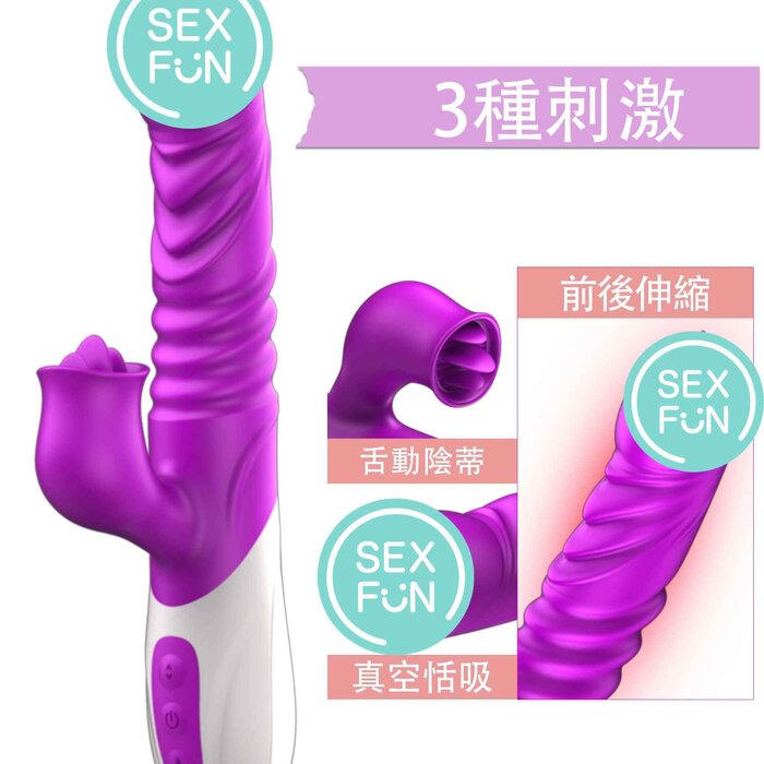 Fox Thrusting Licking and heating Rechargeable Rabbit Vibrator Fixed SizeProduct Thumbnail