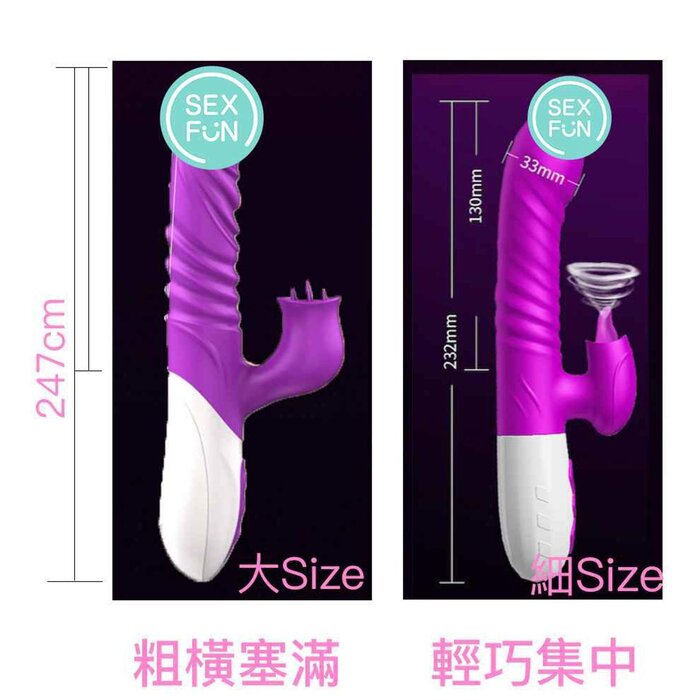 Fox Thrusting Licking and heating Rechargeable Rabbit Vibrator Fixed SizeProduct Thumbnail