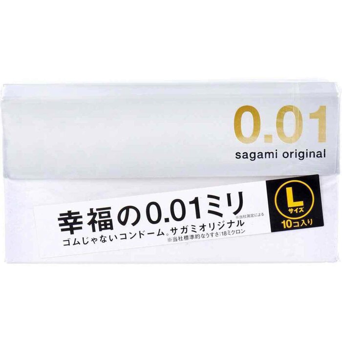 Sagami Sagami Original 0.01 L-Size 10's Pack PU Condom Fixed SizeProduct Thumbnail
