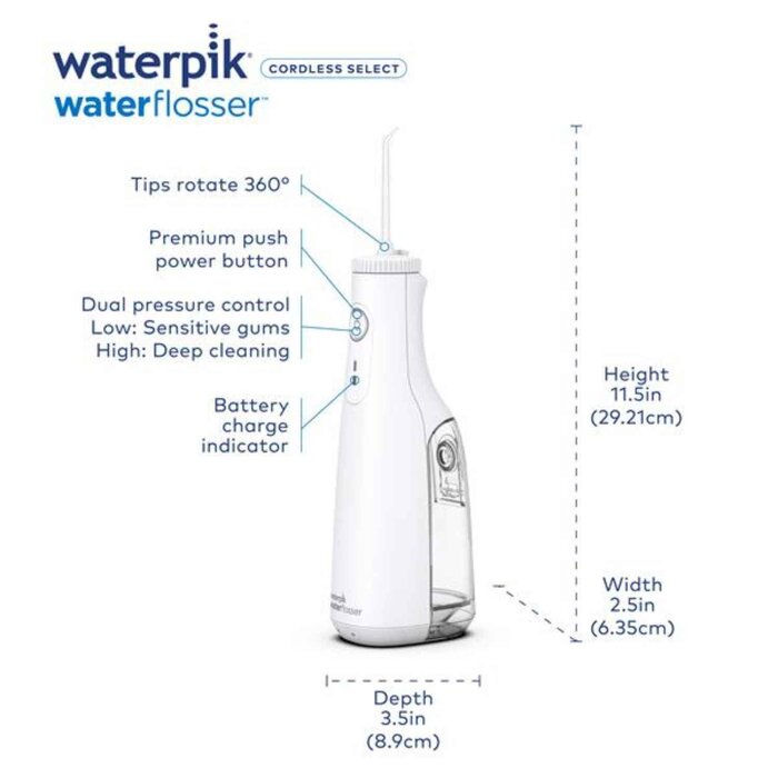 Waterpik Waterpik WF-10 Cordless Select Water Flosser Fixed SizeProduct Thumbnail