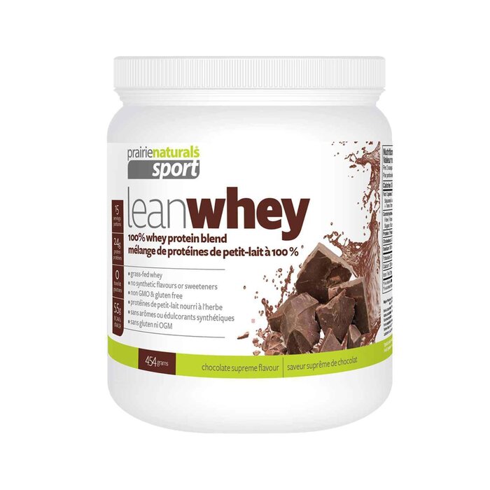 Prairie Naturals Prairie Naturals Lean Whey Protein Chocolate Supreme 454g Fixed SizeProduct Thumbnail
