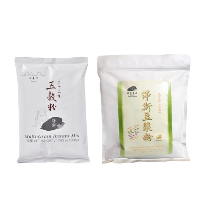 JING SI MULTI-GRAIN INSTANT MIX & JING SI SOY MILK POWDER SET 500g+500gProduct Thumbnail