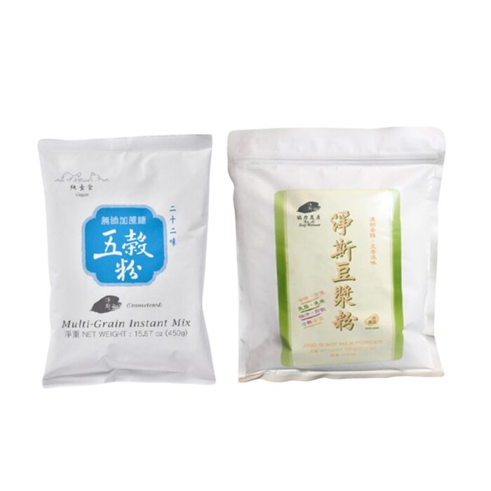 JING SI MULTI-GRAIN INSTANT MIX (UNSWEETENED) & JING SI SOY MILK POWDER SET 500g+500gProduct Thumbnail