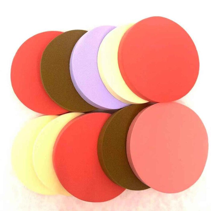 LOUISA LOUISA Makeup sponge 10pcs special set (Random Color)(round shape) Fixed SizeProduct Thumbnail