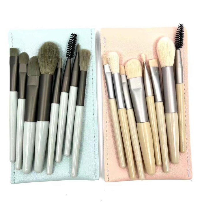 루이자 LOUISA Makeup Brush 8pcs set (with faux leather bag, Random Color) Fixed SizeProduct Thumbnail