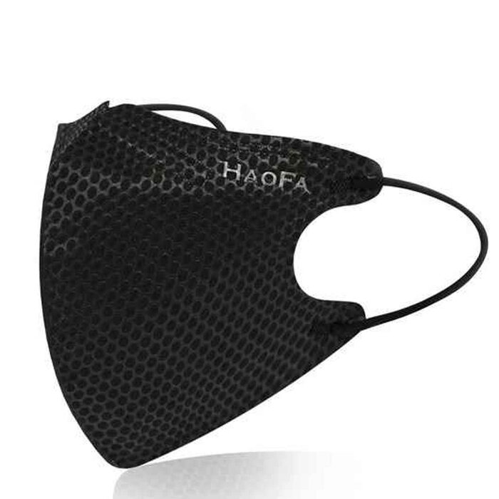 HAOFA 3D airtight three-dimensional medical mask (Taiwan N95 specification) piano black | 30 pieces of upgraded M Size Fixed SizeProduct Thumbnail