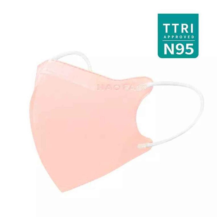 HAOFA HAOFA N95 mask (Taiwan N95 specification) MN soft light type - cream rose XS Size Kid's type Fixed SizeProduct Thumbnail