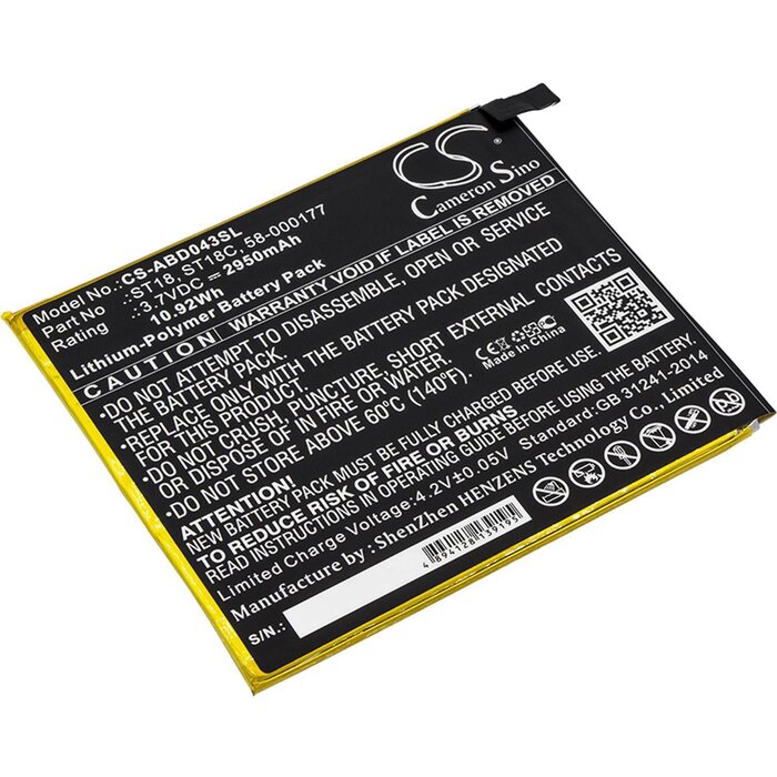 Amazon CS-ABD043SL - replacement battery for Amazon Fixed sizeProduct Thumbnail