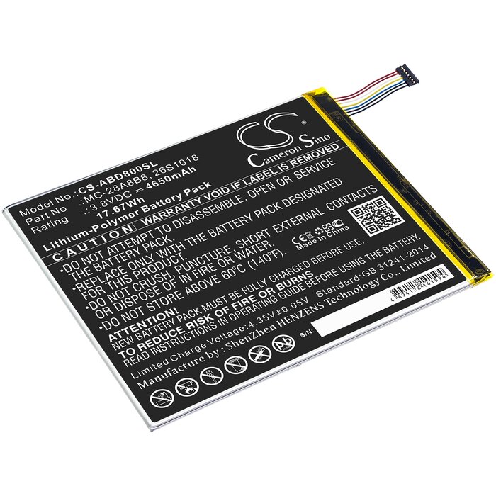 Amazon CS-ABD800SL - replacement battery for Amazon Fixed sizeProduct Thumbnail