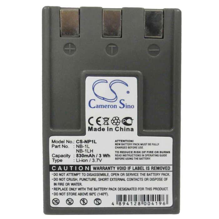 Canon CS-NP1L - replacement battery for Canon Fixed sizeProduct Thumbnail