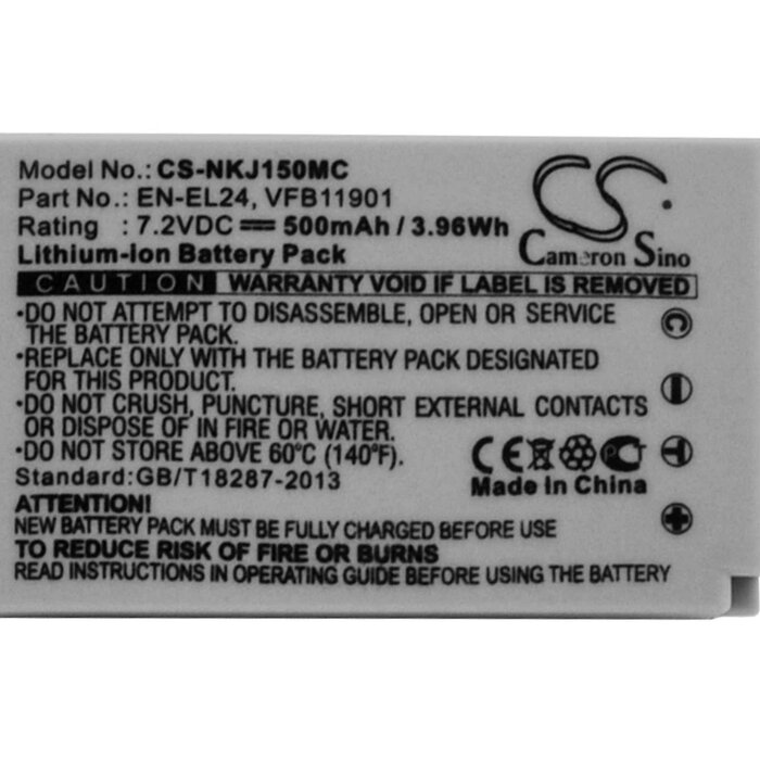 Nikon CS-NKJ150MC - replacement battery for Nikon Fixed sizeProduct Thumbnail
