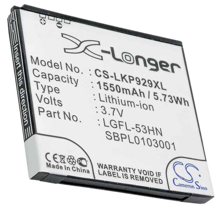 LG CS-LKP929XL - replacement battery for LG Fixed sizeProduct Thumbnail