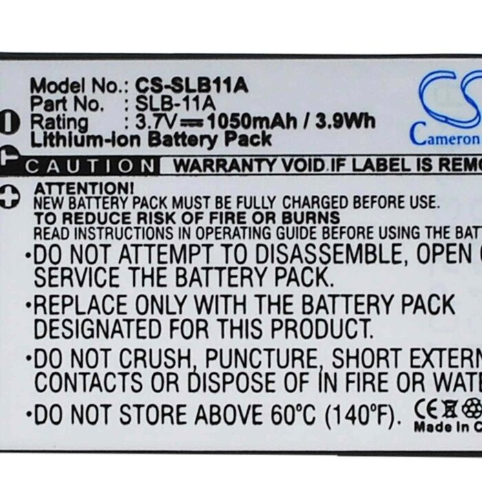 Samsung CS-SLB11A - replacement battery for SAMSUNG Fixed sizeProduct Thumbnail