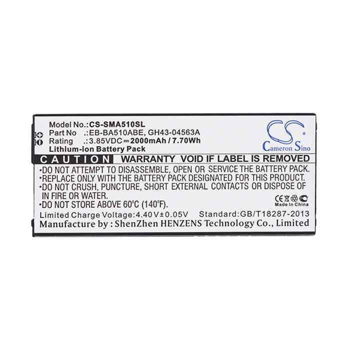 Samsung CS-SMA510SL - replacement battery for SAMSUNG Fixed sizeProduct Thumbnail