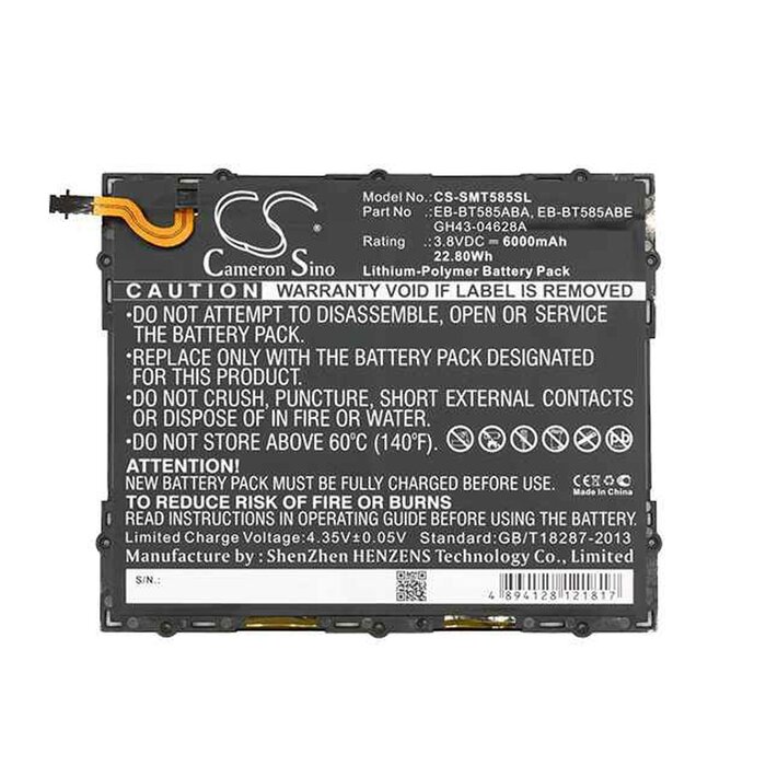Samsung CS-SMT585SL - replacement battery for SAMSUNG Fixed sizeProduct Thumbnail