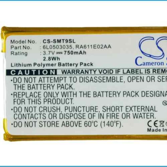 Samsung CS-SMT9SL - replacement battery for SAMSUNG Fixed sizeProduct Thumbnail