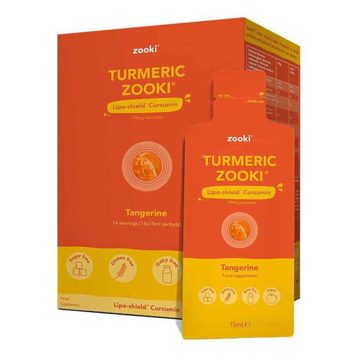 Zooki Turmeric Zooki (750mg Curcumin) #Tangerine 14 sachets 15mlProduct Thumbnail