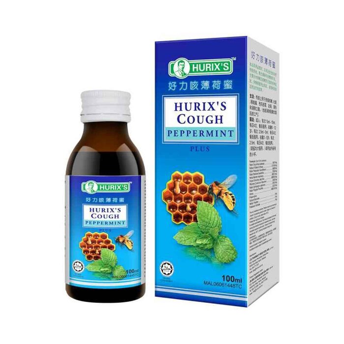 Hurix's Hurix's Cough Peppermint Plus 100ML x 4 bottlProduct Thumbnail