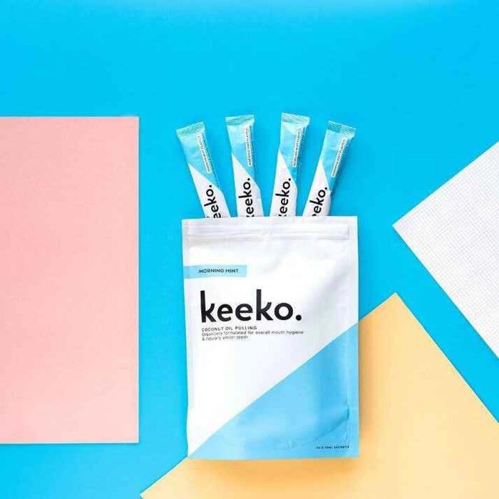 KEEKO Keeko Morning Mint Oil Pulling Mouthwash Sachets (2weeks) Fixed SizeProduct Thumbnail