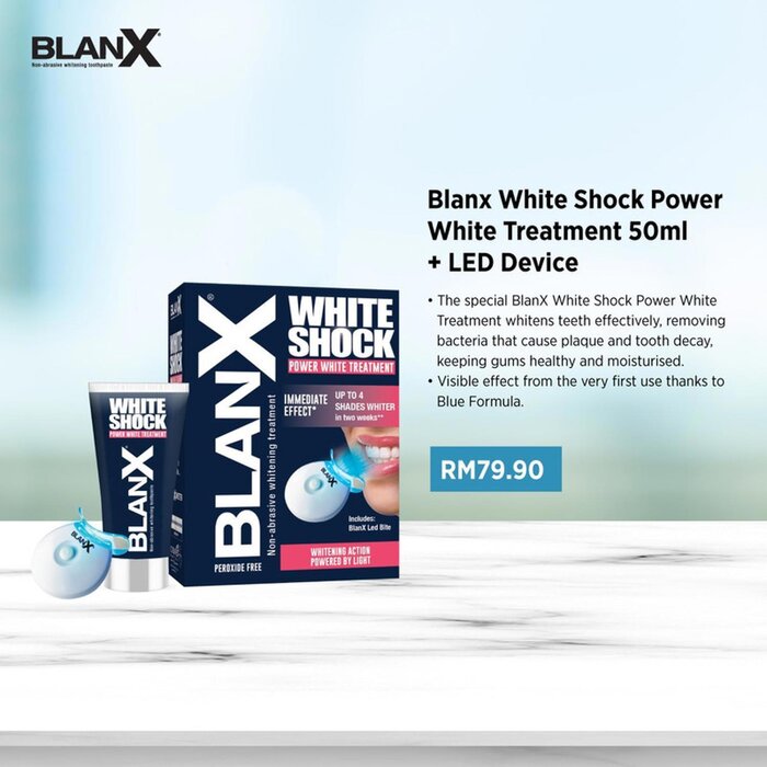 Blanx BlanX - White Shock Power White Treatment (with LED Bite) 50ml/1.7 fl ozProduct Thumbnail