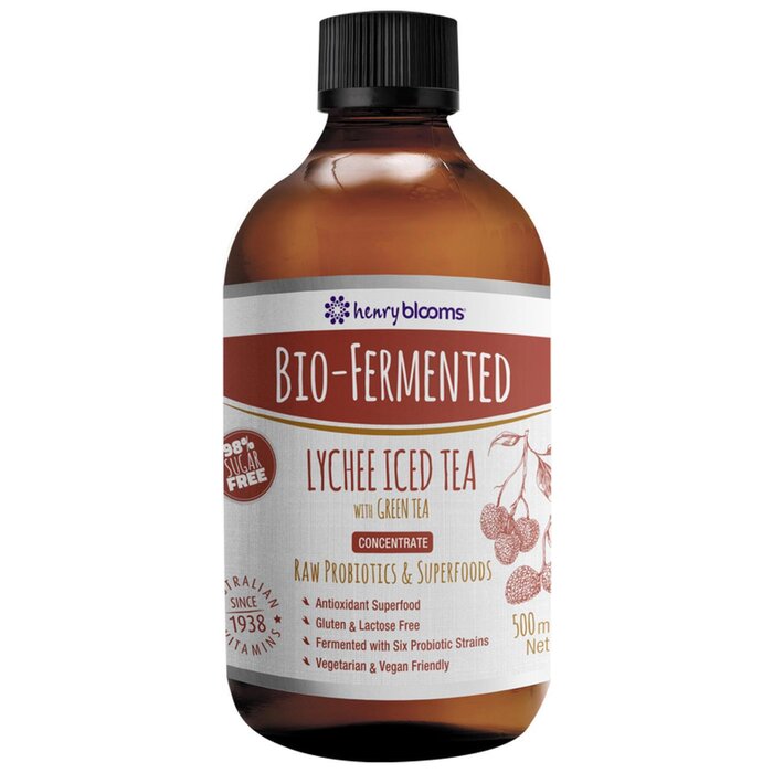 Henry Blooms HENRY BLOOMS Bio-Fermented Lychee Iced Tea with Green Tea Liquid 500ML 500MLProduct Thumbnail