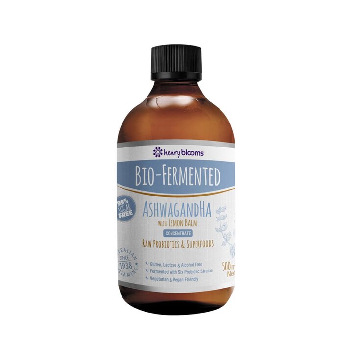Henry Blooms HENRY BLOOMS Bio-Fermented Ashwagandha with Lemon Balm Concentrate Liquid 500ML 500MLProduct Thumbnail