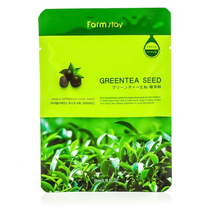 Farm Stay Visible Difference Mask Sheet(Green Tea Seed) 23mlx10pcsProduct Thumbnail
