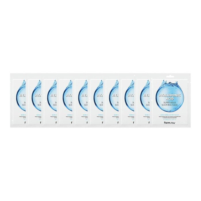 Farm Stay Hyaluronic Acid Super Aqua Soothing Mask 10pcsProduct Thumbnail