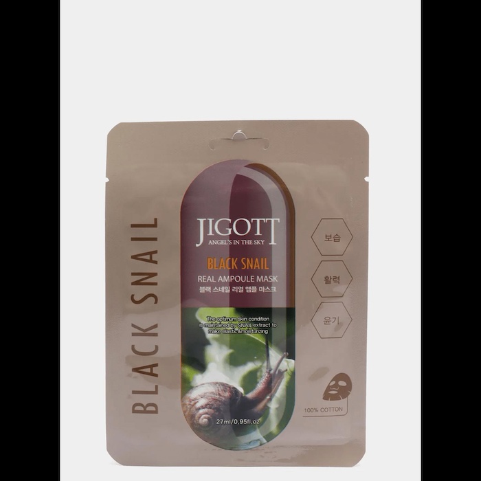 Jigott Real Ampoule Mask (Black Snail) 27ml X 10pcsProduct Thumbnail