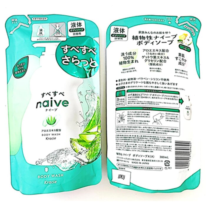 Kracie The Naive Body Wash Refill (Liquid Type) 380mlProduct Thumbnail