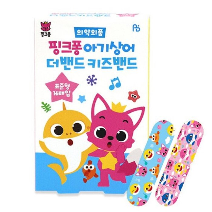 Pinkfong Baby Shark Kids Band Aid 16pcsProduct Thumbnail
