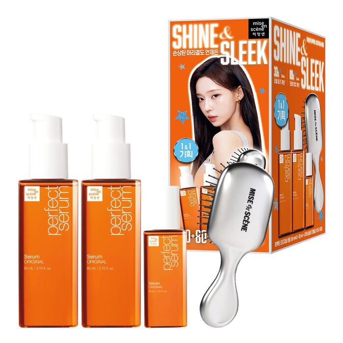Mise en Scene Perfect Repair Serum Gift Set Original (80ml + 80ml + 30ml + hair brush) 4 pcs/setProduct Thumbnail