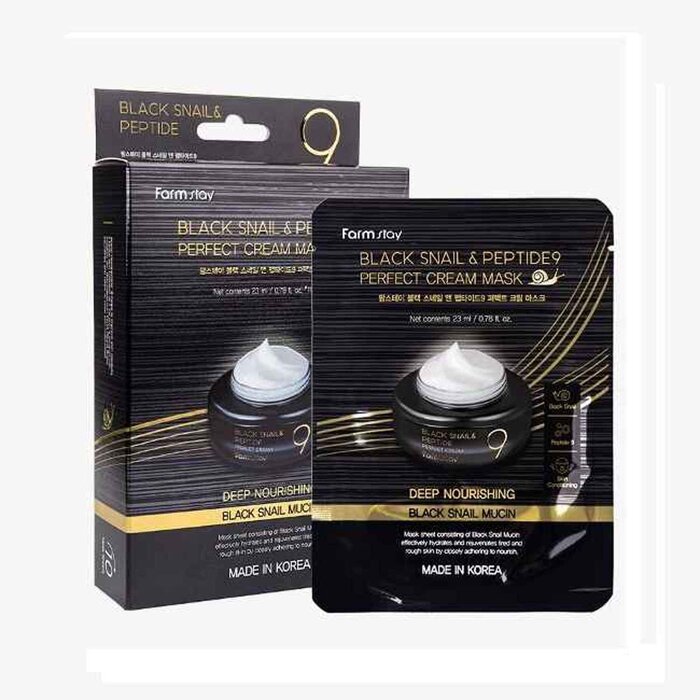 Farm Stay Black Snail & Peptide9 Perfect Cream Mask 10 pcsProduct Thumbnail
