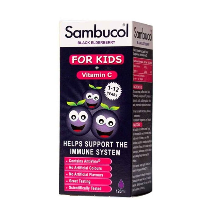 Sambucol BLACK ELDERBERRY LIQUID FOR KIDS (Vitamin C) 120mlProduct Thumbnail