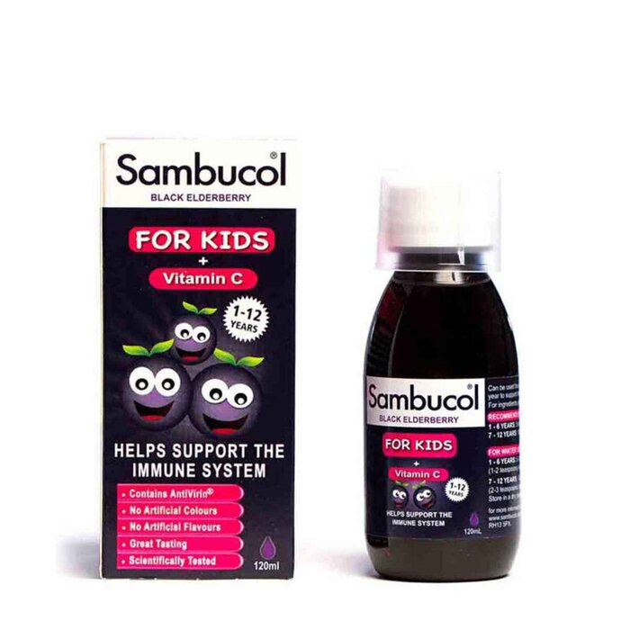 Sambucol BLACK ELDERBERRY LIQUID FOR KIDS (Vitamin C) 120mlProduct Thumbnail