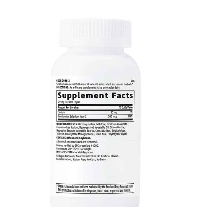GNC Selenium 200mcg -no stock 3 July 2024 90 capsulesProduct Thumbnail
