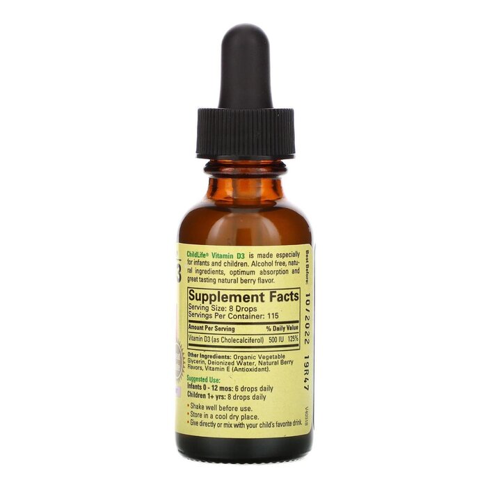 ChildLife Essentials Vitamin D3 Natural Berry Flavor 30mlProduct Thumbnail