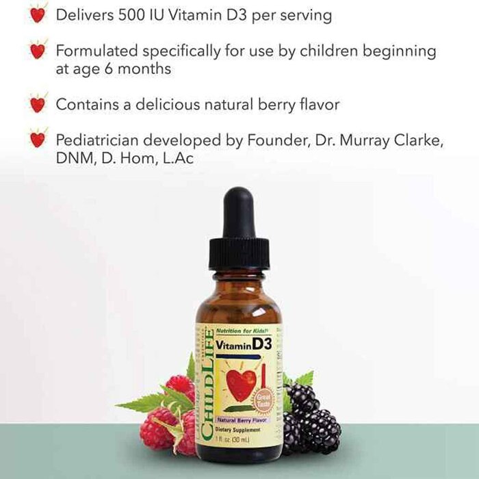 ChildLife Essentials Vitamin D3 Natural Berry Flavor 30mlProduct Thumbnail