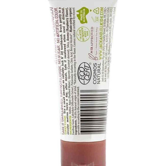 Jack N Jill Natural Toothpaste - Raspberry 50gProduct Thumbnail