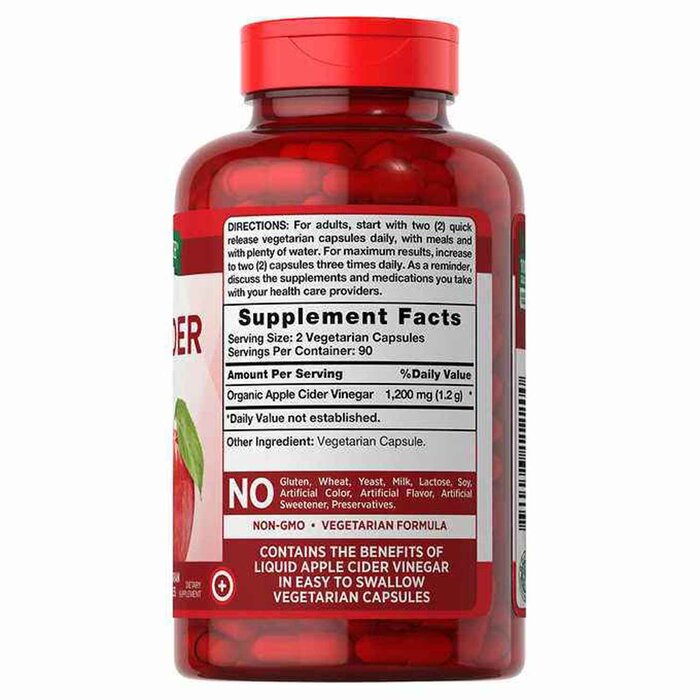 NATURE'S TRUTH Apple Cider Vinegar 1200 mg 180  CapsulesProduct Thumbnail