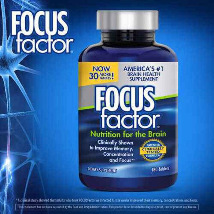 Focus Factor Nutrition for the Brain Dietary Supplement 180 TabletsProduct Thumbnail