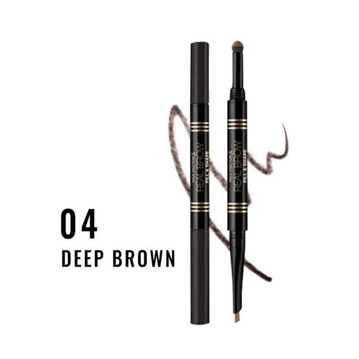 Max Factor Real Brow Fill & Shape Eyebrow Pencil #04 Deep BrownProduct Thumbnail