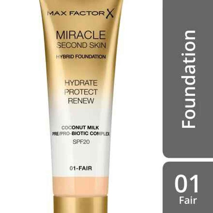 Max Factor Miracle Second Skin Hybrid Foundation SPF20 30mlProduct Thumbnail