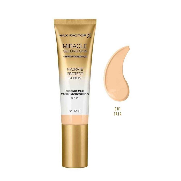 Max Factor Miracle Second Skin Hybrid Foundation SPF20 30mlProduct Thumbnail