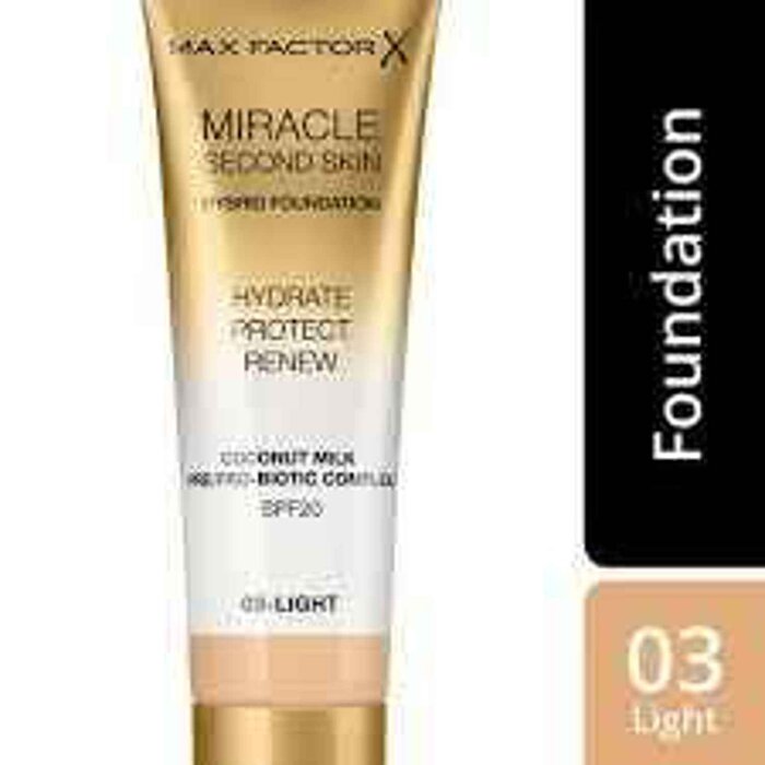 Max Factor Miracle Second Skin Hybrid Foundation SPF20 30mlProduct Thumbnail
