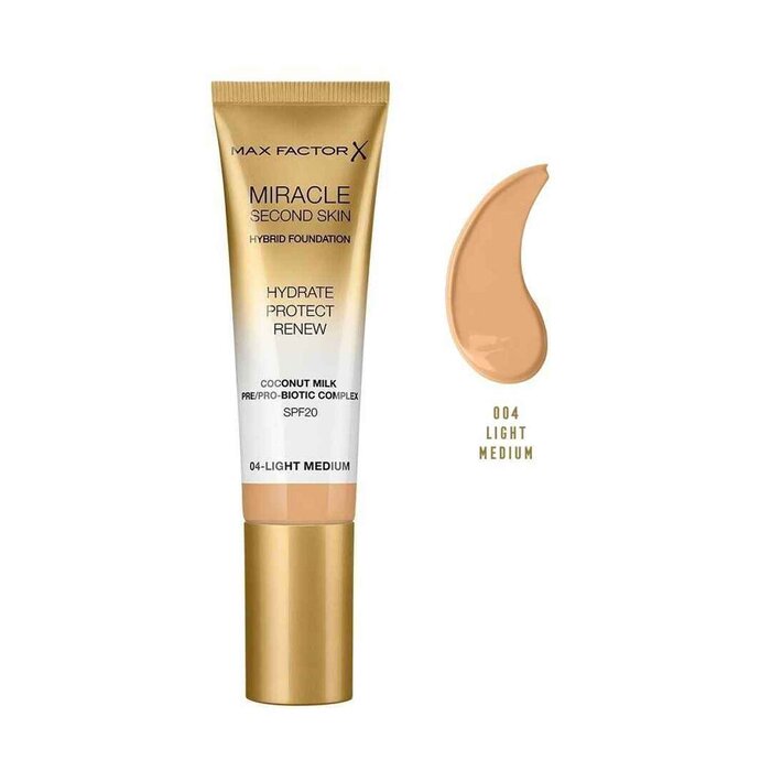 Max Factor Miracle Second Skin Hybrid Foundation SPF20 30mlProduct Thumbnail